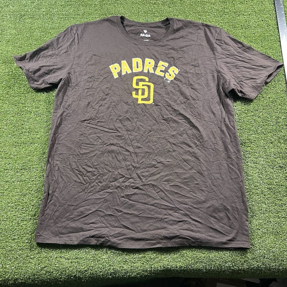 San Diego Padres MLB Short Sleeve Tee Brown Mens Size XL NWOT